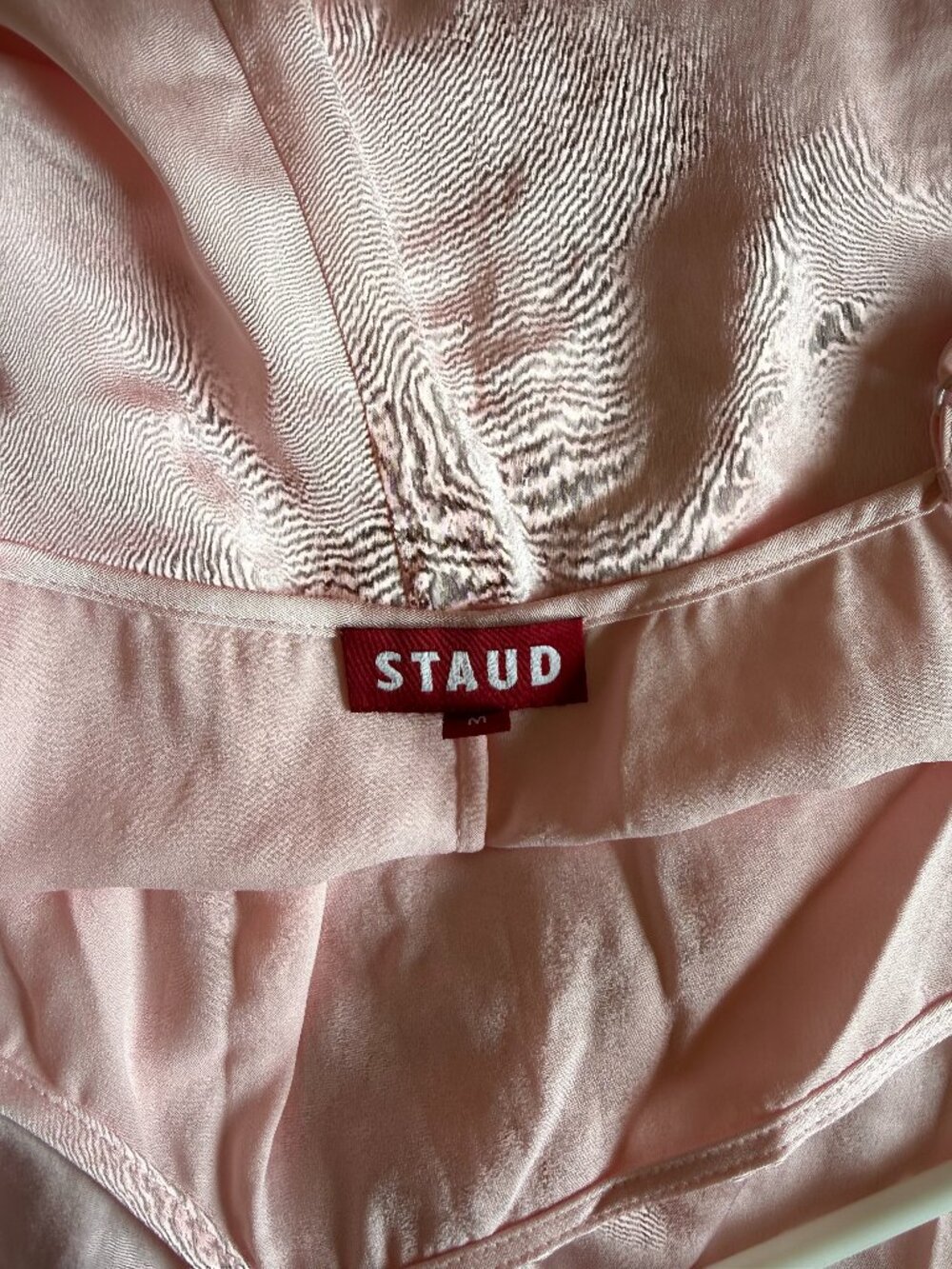 STAUD Pink Maxi Slip Dress
